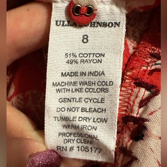 Ulla Johnson Terese floral-print cotton-blend blouse - Size 8 - Picture 4 of 4